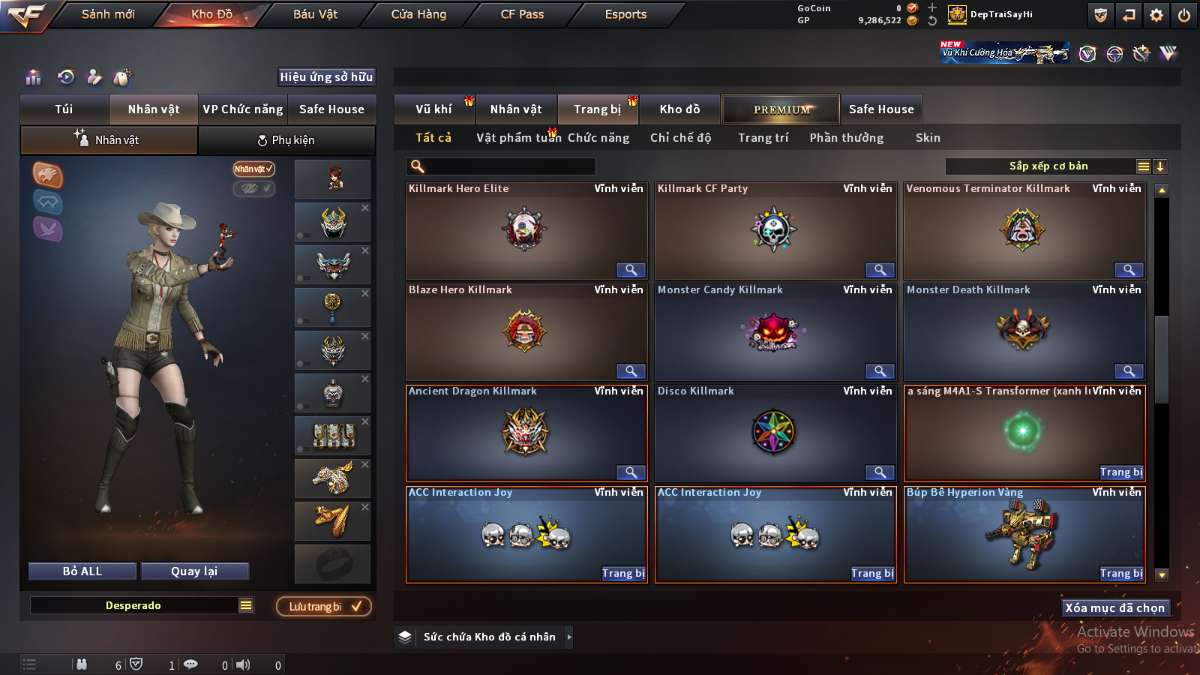 shop acc cf uy tin gia re